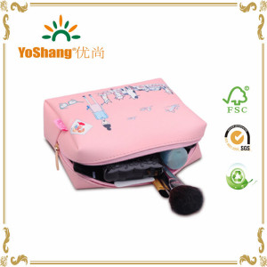 Colorful Printing Cute PU Cosmetic Bag, Toiletry Bag